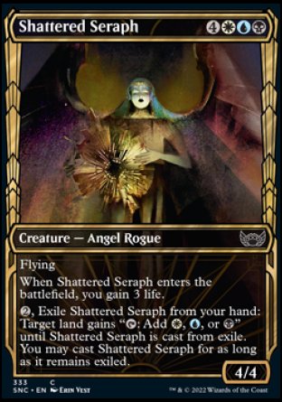 (333) Magic The Gathering Streets of New Capenna: Extras Single: Shattered Seraph (V.1) Holo Common