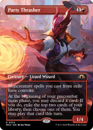 (334) Magic The Gathering Modern Horizons 3: Extras Single: Party Thrasher (V.1) Rare