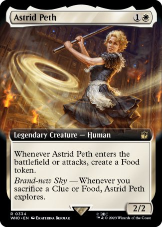 (334) Magic The Gathering Universes Beyond: Doctor Who: Extras Single: Astrid Peth (V.1) Holo Rare