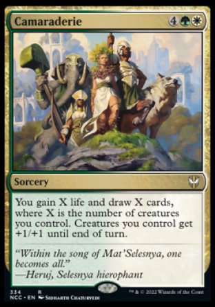 (334) Magic The Gathering Commander: Streets of New Capenna Single: Camaraderie Rare