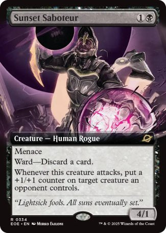 (334) Magic The Gathering Edge of Eternities: Extras Single: Sunset Saboteur Rare