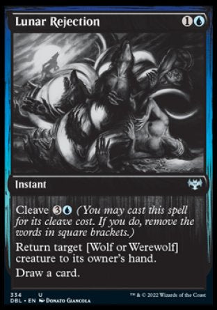 (334) Magic The Gathering Innistrad: Double Feature Single: Lunar Rejection Holo Uncommon