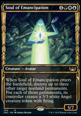 (334) Magic The Gathering Streets of New Capenna: Extras Single: Soul of Emancipation (V.1) Rare