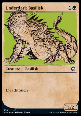 (334) Magic The Gathering Adventures in the Forgotten Realms: Extras Single: Underdark Basilisk Common