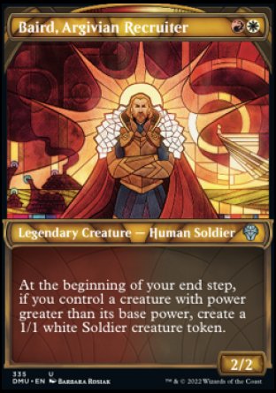 (335) Magic The Gathering Dominaria United: Extras Single: Baird, Argivian Recruiter (V.2) Uncommon