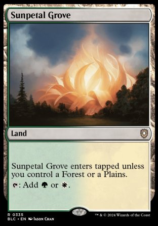 (335) Magic The Gathering Commander: Bloomburrow Single: Sunpetal Grove Rare