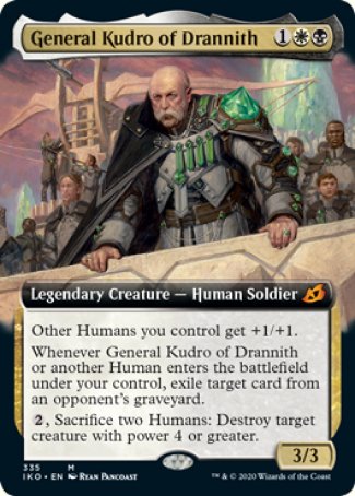 (335) Magic The Gathering Ikoria: Lair of Behemoths: Extras Single: General Kudro of Drannith Holo Mythic