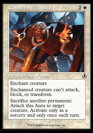 (335) Magic The Gathering Innistrad Remastered: Extras Single: Bound by Moonsilver Holo Common