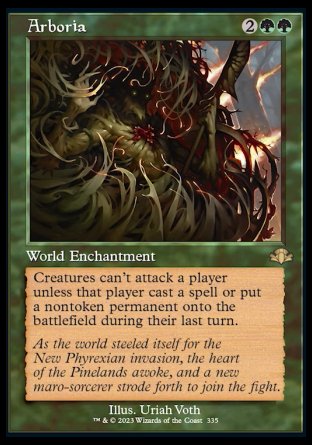 (335) Magic The Gathering Dominaria Remastered: Extras Single: Arboria (V.1) Holo Rare