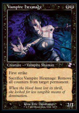 (335) Magic The Gathering Time Spiral Remastered: Extras Single: Vampire Hexmage Holo Time Shifted