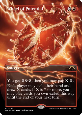 (336) Magic The Gathering Modern Horizons 3: Extras Single: Wheel of Potential (V.1) Rare