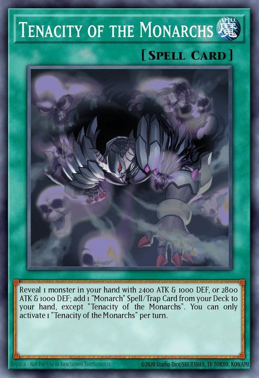 (025) YuGiOh TCG MP25: 2025 Mega-Pack Tin Single: Tenacity of the Monarchs  Starlight Rare