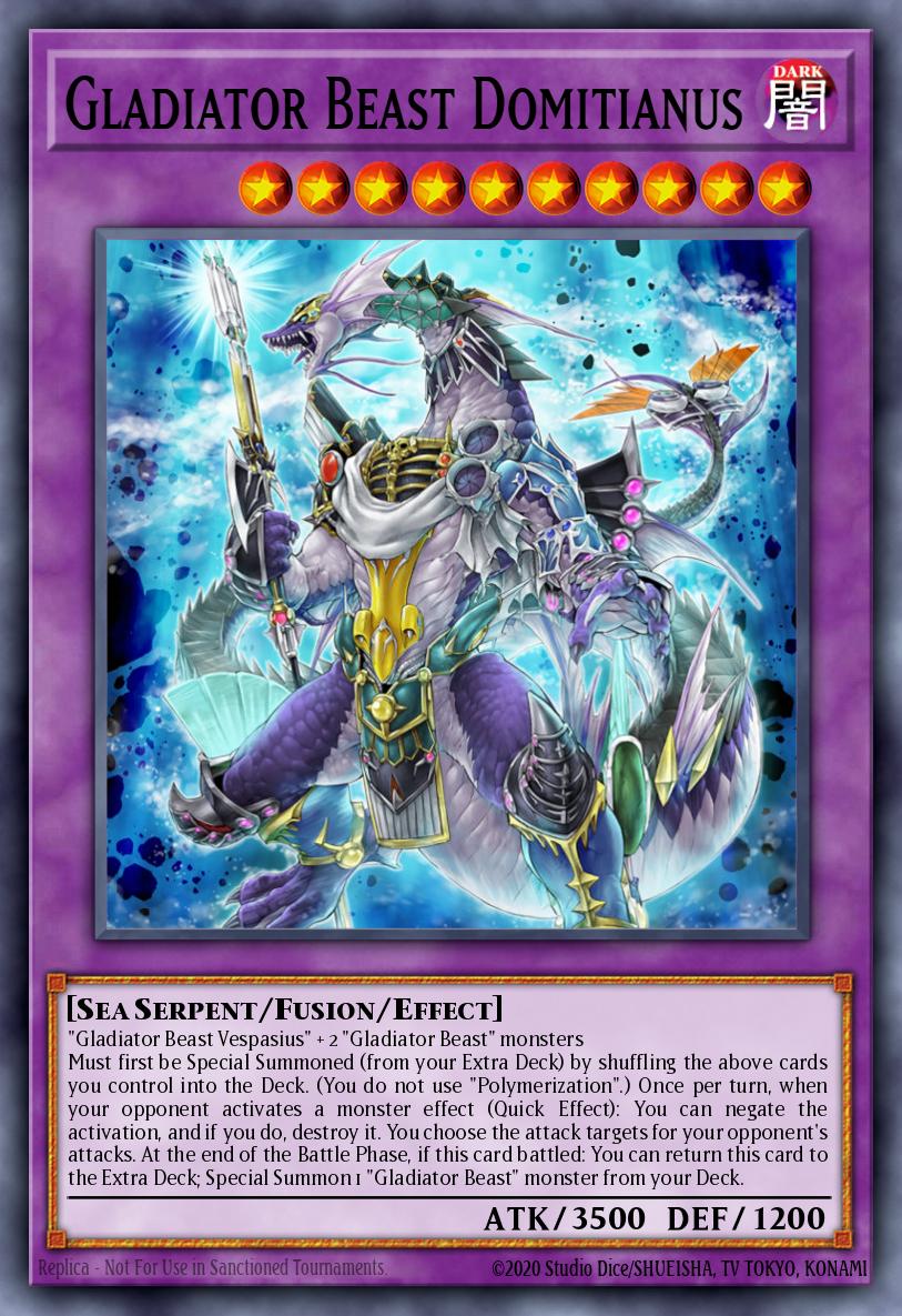 (165) YuGiOh TCG MP20: 2020 Tin of Lost Memories Mega Pack Single: Gladiator Beast Domitianus Ultra Rare