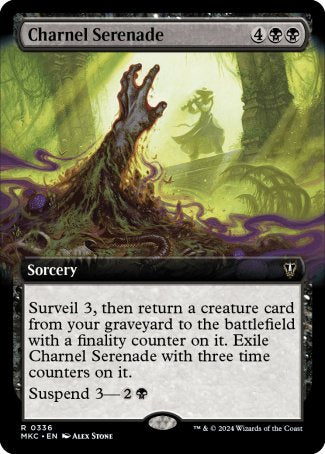 (336) Magic The Gathering Commander: Murders at Karlov Manor: Extras Single: Charnel Serenade Rare