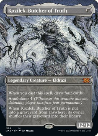 (336) Magic The Gathering Double Masters 2022: Extras Single: Kozilek, Butcher of Truth (V.1) Holo Mythic