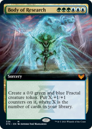 (336) Magic The Gathering Strixhaven: School of Mages: Extras Single: Body of Research Holo Mythic