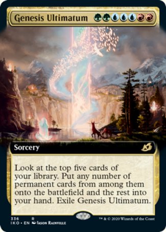 (336) Magic The Gathering Ikoria: Lair of Behemoths: Extras Single: Genesis Ultimatum Holo Rare