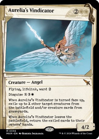 (336) Magic The Gathering Murders at Karlov Manor: Extras Single: Aurelia's Vindicator (V.1) Holo Mythic