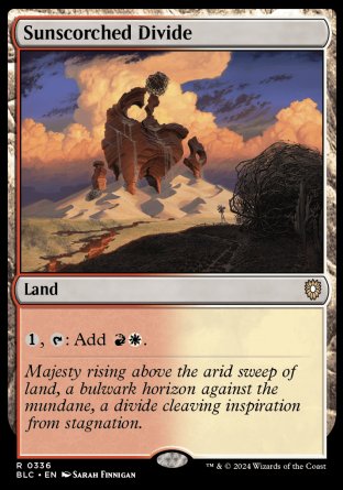 (336) Magic The Gathering Commander: Bloomburrow Single: Sunscorched Divide Rare