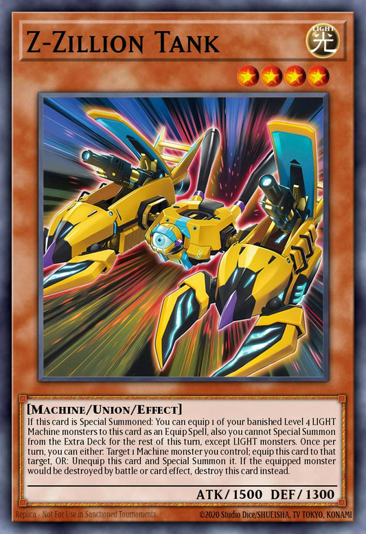 (020) YuGiOh TCG MZTM: Maze of the Master Single: Z-Zillion Tank  Rare