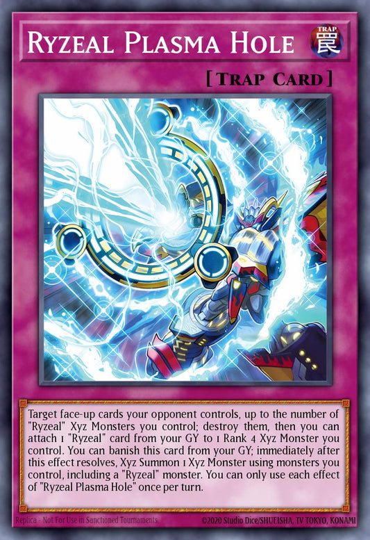 (441) YuGiOh TCG MP25: 2025 Mega-Pack Tin Single: Ryzeal Plasma Hole  Common