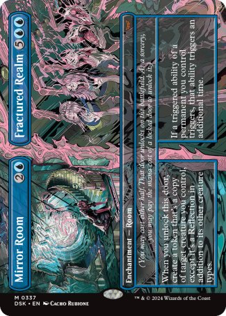 (337) Magic The Gathering Duskmourn: House of Horror: Extras Single: Mirror Room // Fractured Realm Holo Mythic