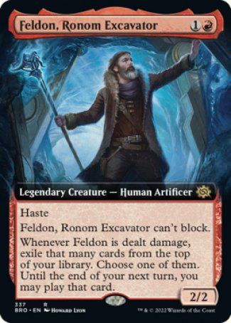 (337) Magic The Gathering The Brothers' War: Extras Single: Feldon, Ronom Excavator Holo Rare