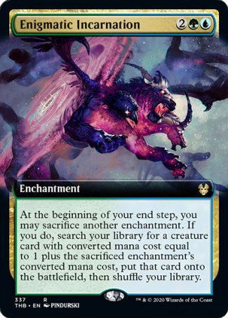 (337) Magic The Gathering Theros Beyond Death: Extras Single: Enigmatic Incarnation Rare