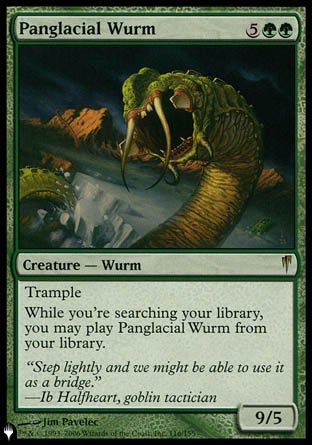 (116) Magic The Gathering The List Single: Panglacial Wurm Rare