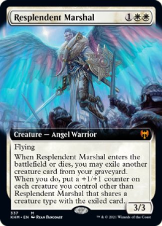 (337) Magic The Gathering Kaldheim: Extras Single: Resplendent Marshal Holo Mythic