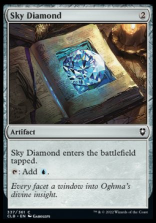 (337) Magic The Gathering Commander Legends: Battle for Baldur's Gate Single: Sky Diamond Common