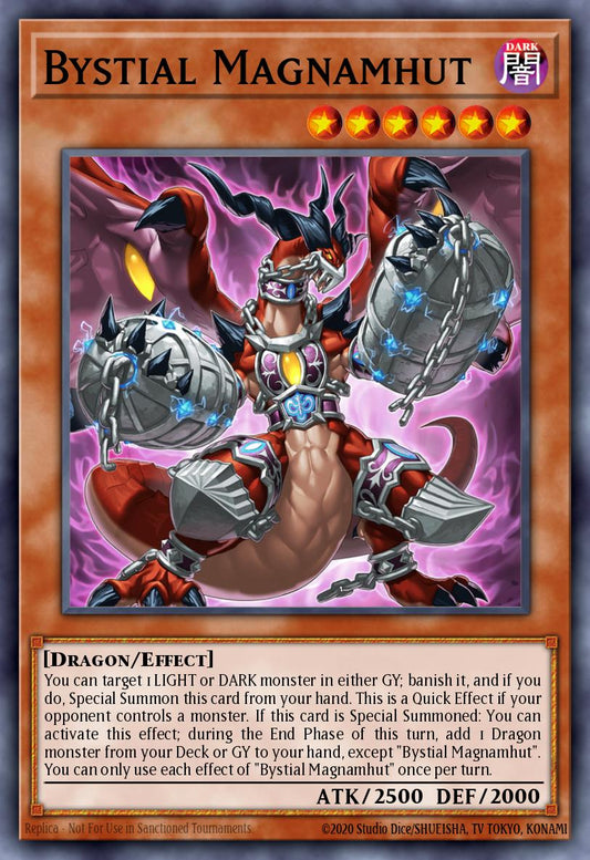 (043) YuGiOh TCG MP25: 2025 Mega-Pack Tin Single: Bystial Magnamhut  Starlight Rare