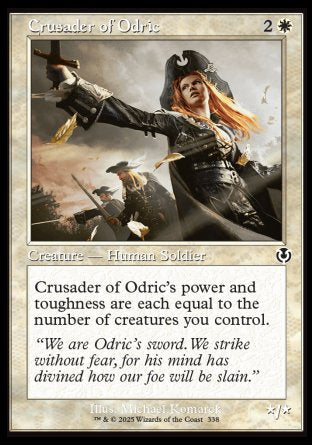 (338) Magic The Gathering Innistrad Remastered: Extras Single: Crusader of Odric Holo Common