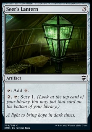 (338/361) Magic The Gathering Commander Legends Single: Seer's Lantern Holo Common