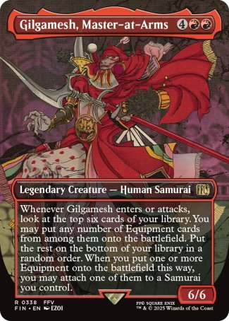 (338) Magic The Gathering Magic: The Gathering - FINAL FANTASY: Extras Single: Gilgamesh, Master-at-Arms (V.1) Holo Rare