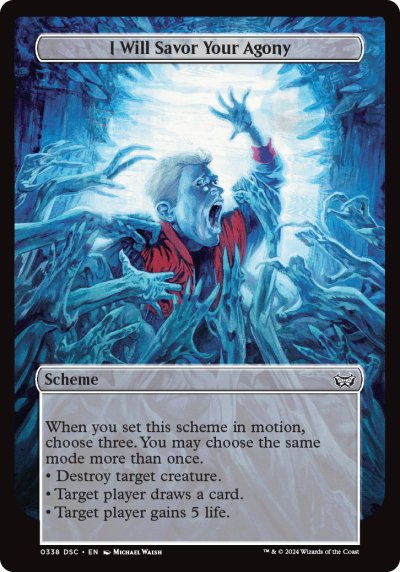 (338) Magic The Gathering Commander: Duskmourn: House of Horror Single: I Will Savor Your Agony Special