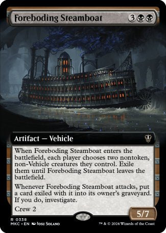 (338) Magic The Gathering Commander: Murders at Karlov Manor: Extras Single: Foreboding Steamboat Rare
