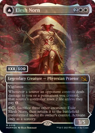 (338) Magic The Gathering March of the Machine: Extras Single: Elesh Norn // The Argent Etchings (V.2) Mythic