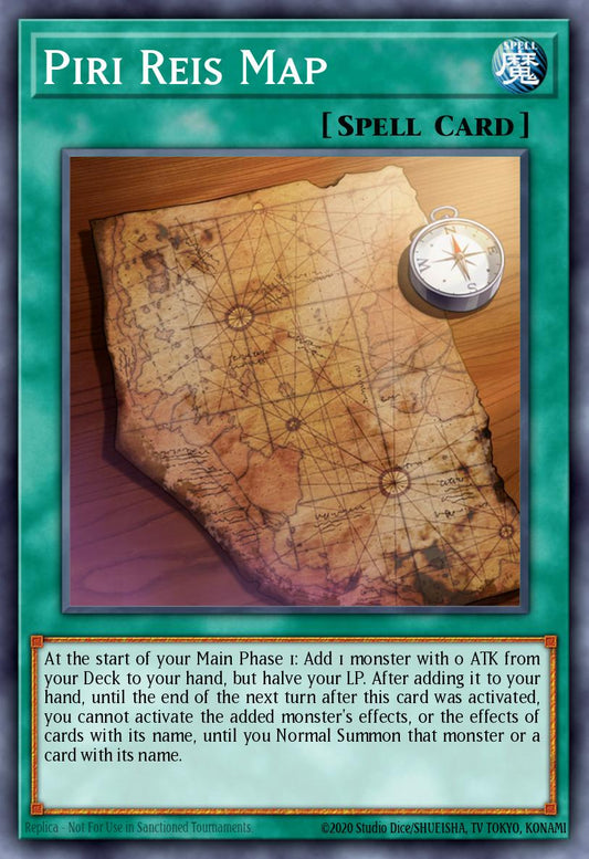 (290) YuGiOh TCG MP25: 2025 Mega-Pack Tin Single: Piri Reis Map  Ultra Rare