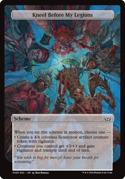 (339) Magic The Gathering Commander: Duskmourn: House of Horror Single: Kneel Before My Legions Special