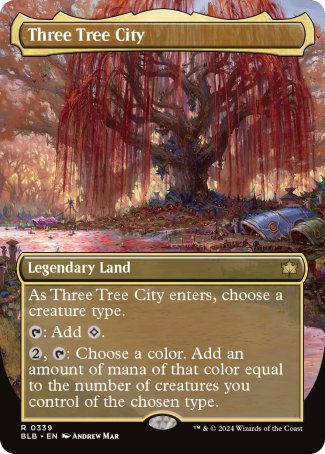 (339) Magic The Gathering Bloomburrow: Extras Single: Three Tree City (V.3) Rare
