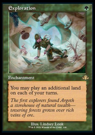 (339) Magic The Gathering Dominaria Remastered: Extras Single: Exploration Holo Rare