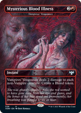 (339) Magic The Gathering Innistrad: Crimson Vow: Extras Single: Vampires' Vengeance Holo Uncommon