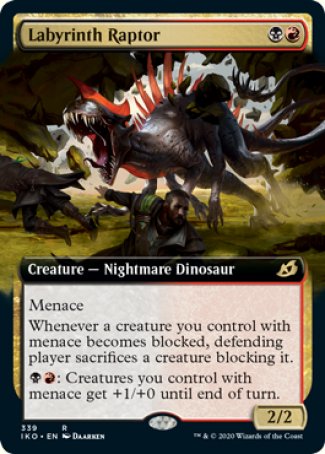 (339) Magic The Gathering Ikoria: Lair of Behemoths: Extras Single: Labyrinth Raptor Holo Rare