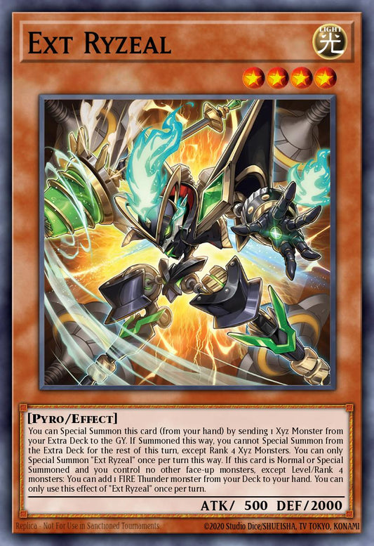 (120) YuGiOh TCG MP25: 2025 Mega-Pack Tin Single: Ext Ryzeal  Secret Rare