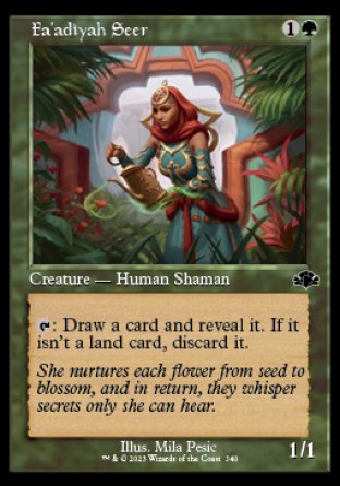 (340) Magic The Gathering Dominaria Remastered: Extras Single: Fa'adiyah Seer Holo Common