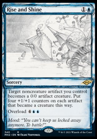 (340) Magic The Gathering Modern Horizons 2: Extras Single: Rise and Shine Rare