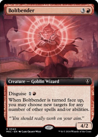 (340) Magic The Gathering Commander: Murders at Karlov Manor: Extras Single: Boltbender Rare