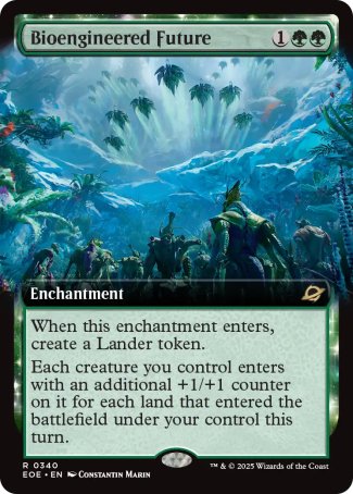(340) Magic The Gathering Edge of Eternities: Extras Single: Bioengineered Future Holo Rare