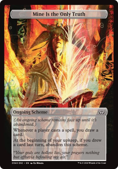 (340) Magic The Gathering Commander: Duskmourn: House of Horror Single: Mine Is the Only Truth Special